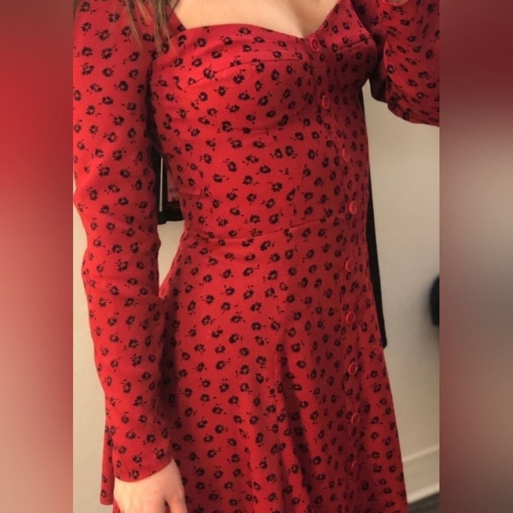 Reformation "Milla" Floral Mini Dress, Size 4